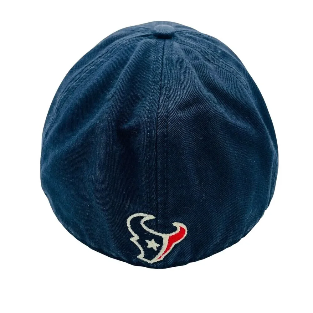 47 Brand Houston Texans Fitted Hat Cap Sz Large Navy Blue Recycled NFL Football